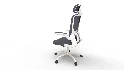 aveza office medium back chair mesh and fabric-dark grey - Thumbnail 4