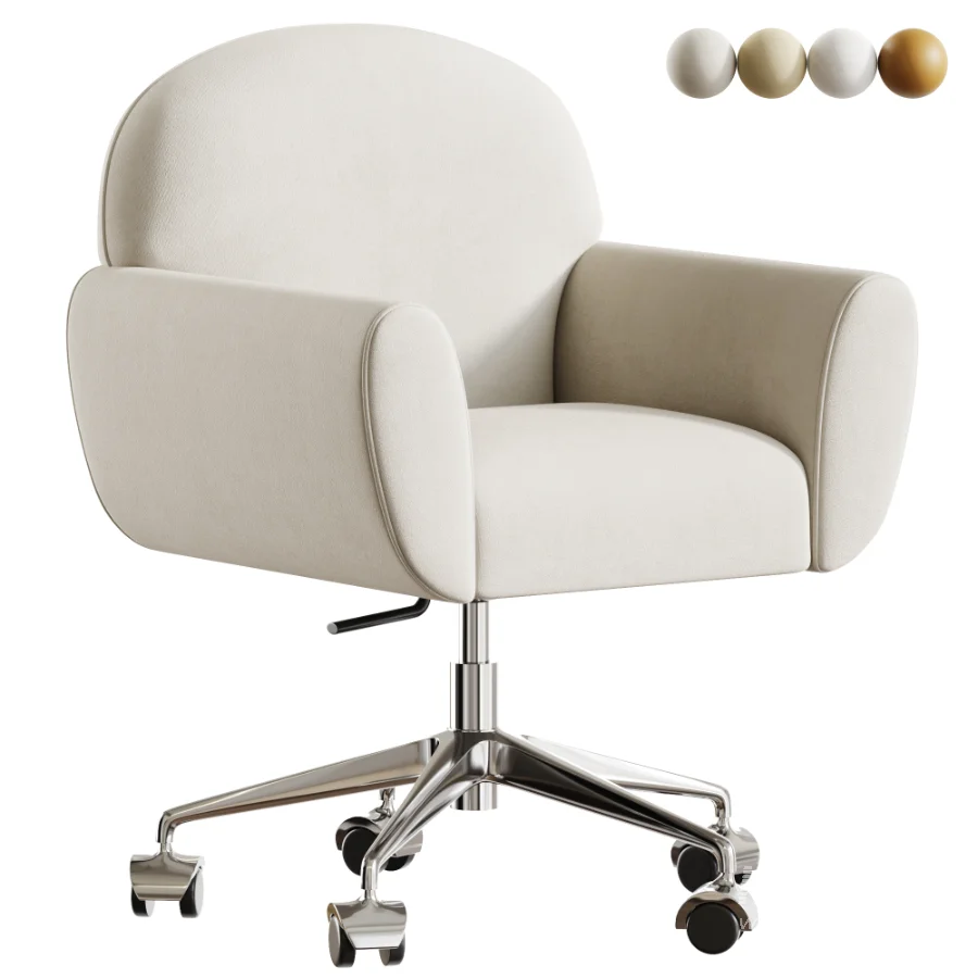 Chrome Office Chair - Image 1