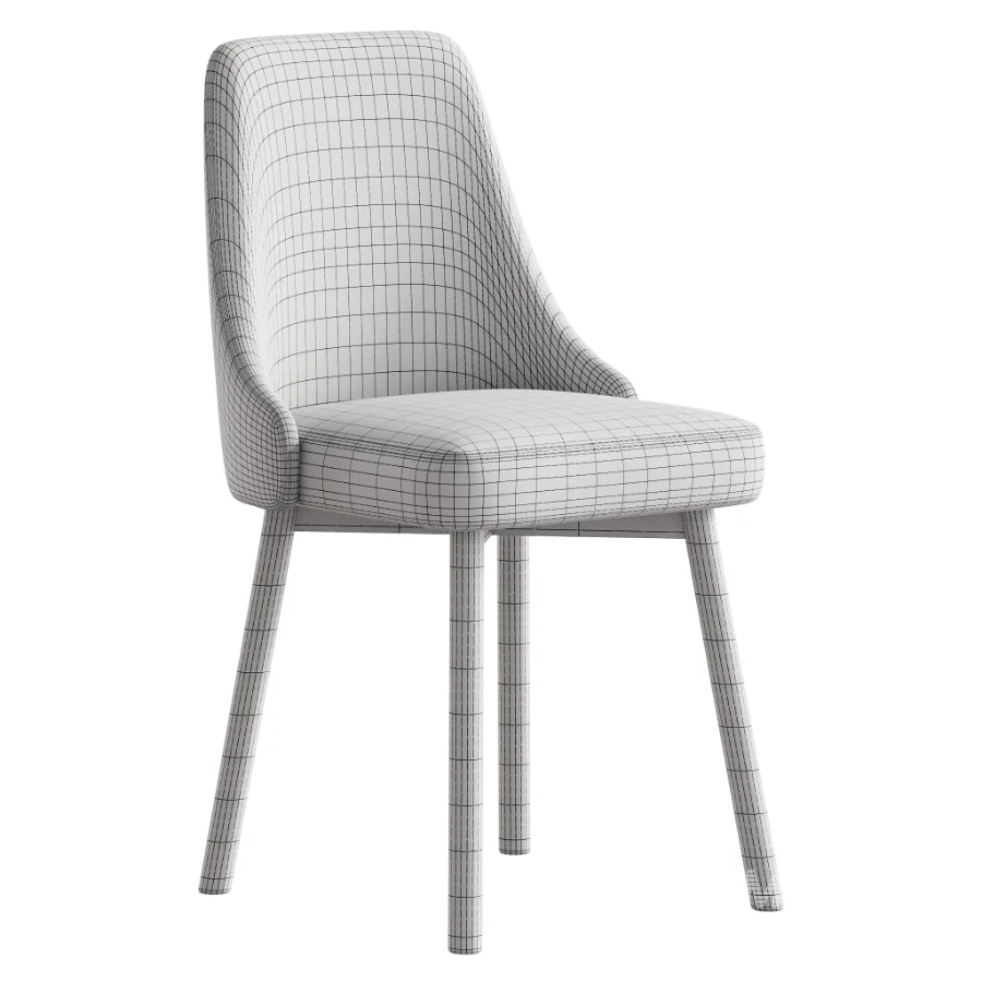 Contemporary Upholstered Dining Chair - Image 7