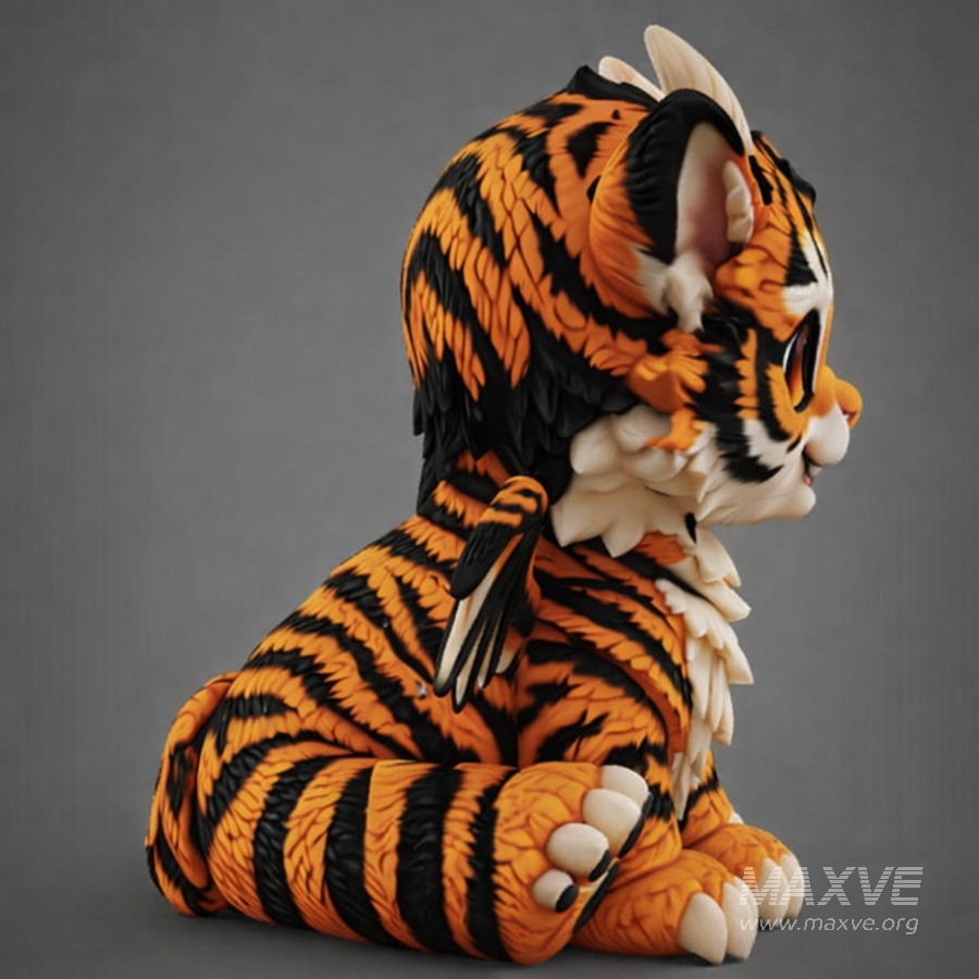 Cute Baby Tiger Dragon - Image 5