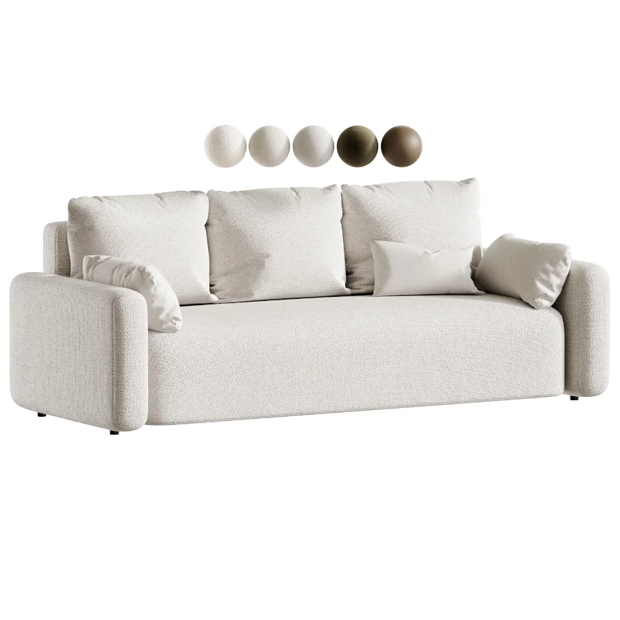 Kirmas Chenille straight sofa - Image 5