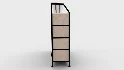 Dresser for Bedroom with Shelves Faux Leather - Thumbnail 1