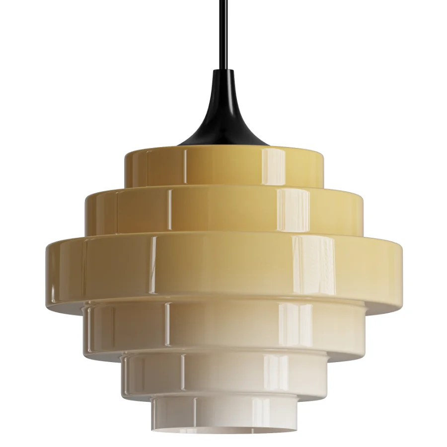 Sanenos Retro Geometric Glass Pendant Light - Image 1