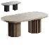 Oval Single Coffee Table - Thumbnail 1