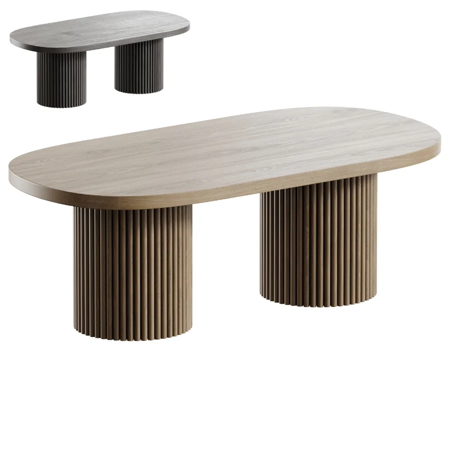 Oval Single Coffee Table - Image 1