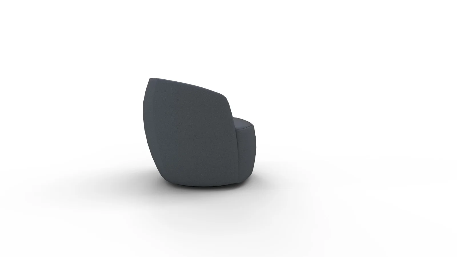 Tub Swivel Chair Navy Linen - Image 5