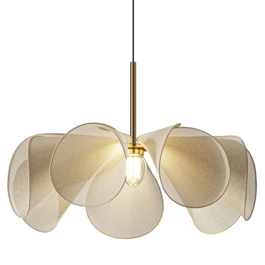 Fleur Flower Nordic Fabric Pendant Light - Image 1