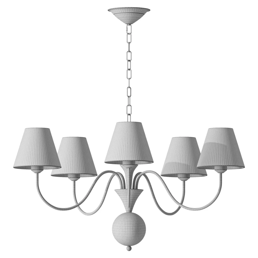 Micahell Capiz Shell Branch Chandelier 5 heads - Image 3