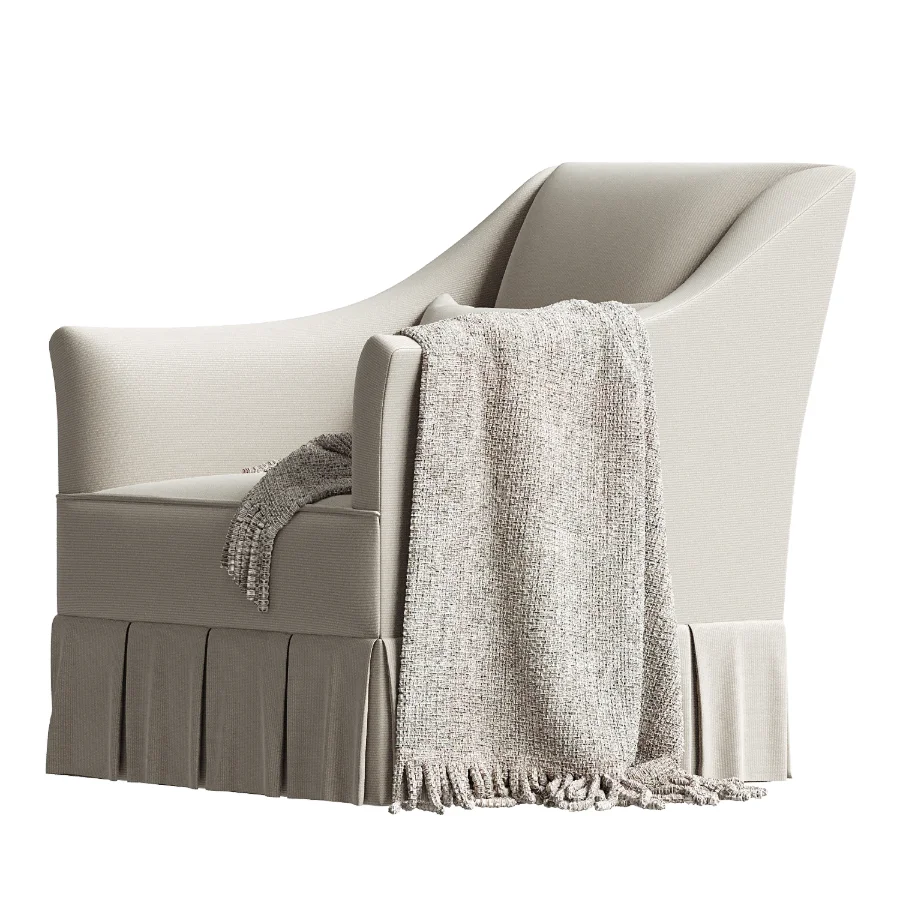 Wembley Box Pleat Skirt Chair - Image 1