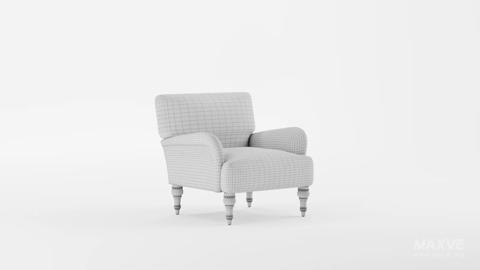 Traditional Accent Chair Denim Linen - Image 10