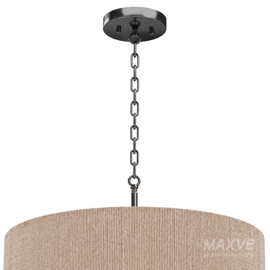 Kalini Double Drum Convertible Chandelier - Image 2