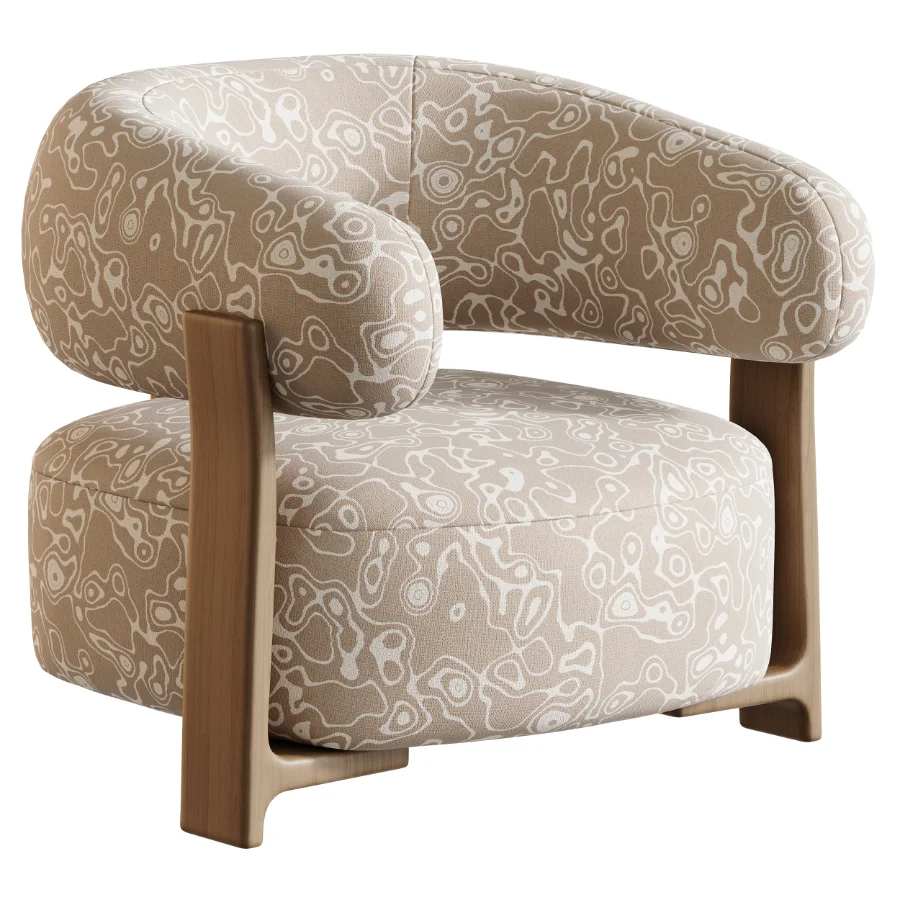 Fauteuil GRANITE – Bruin Walnoot - Image 3