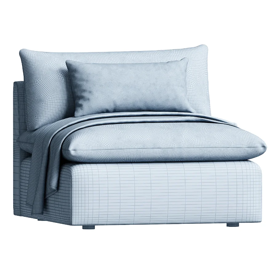 Annabella Armless Chair - Image 3