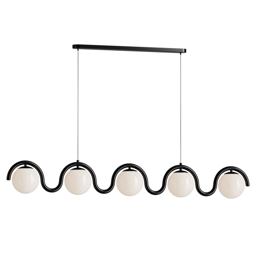Lenox Linear Ball Pendant Lamp 5 heads - Image 2