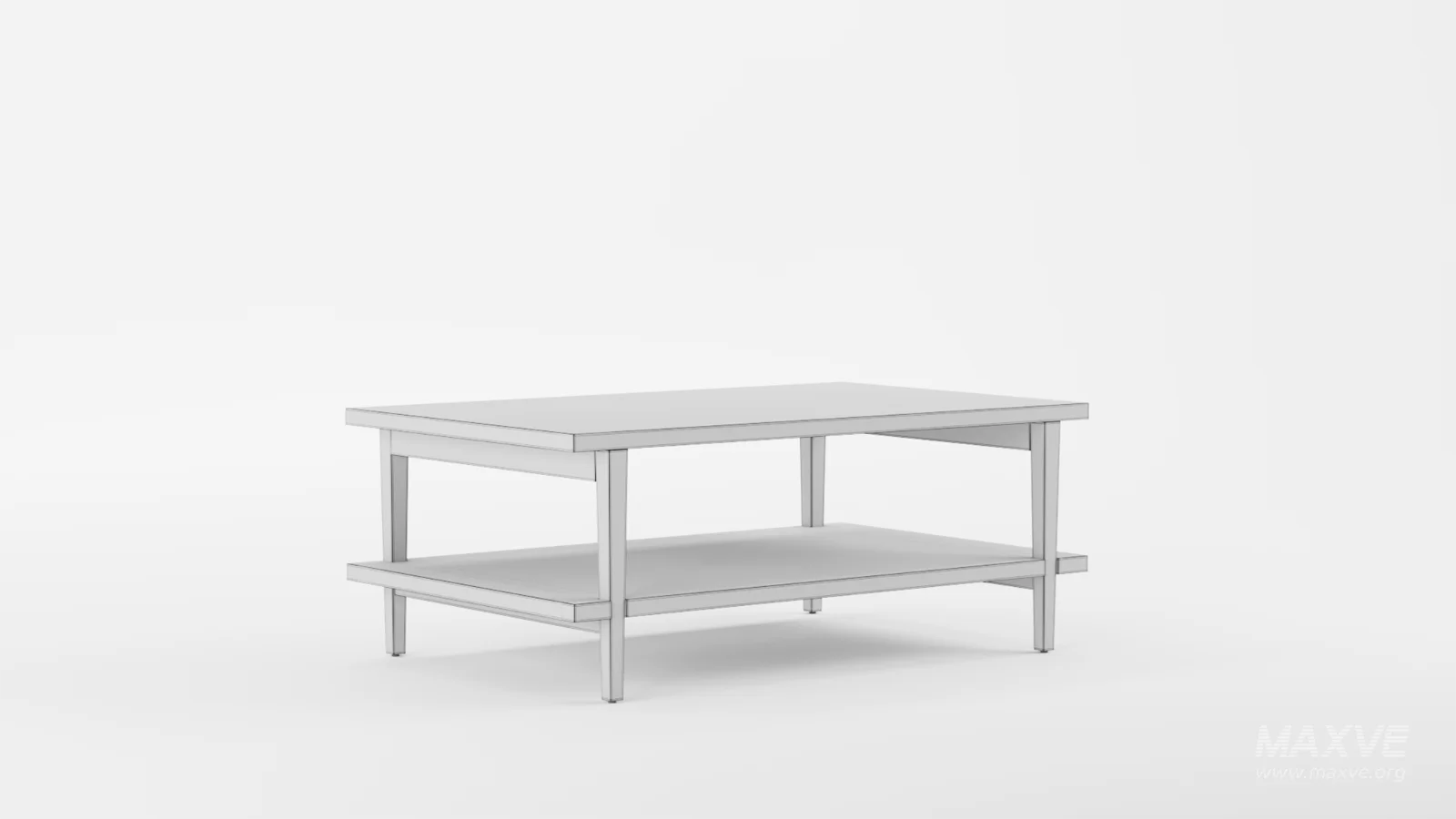 Coffee Table with Shelf - Image 10