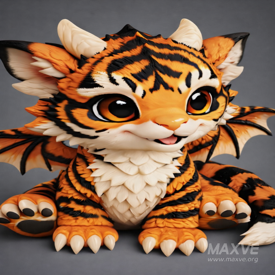 Cute Baby Tiger Dragon - Image 7