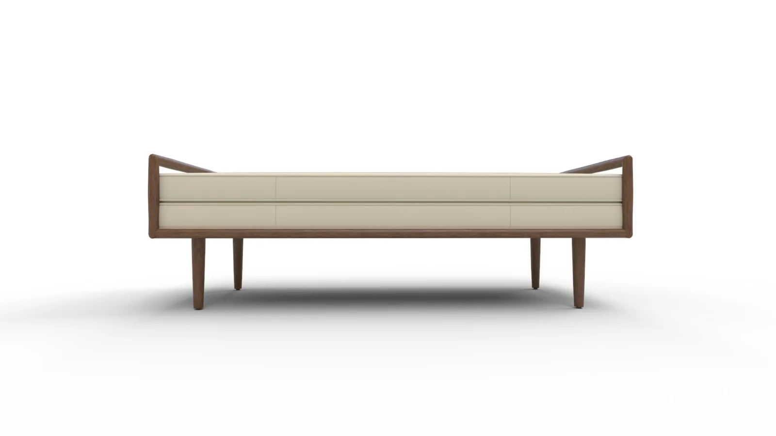 West Elm Nico Leather Bench - Image 7