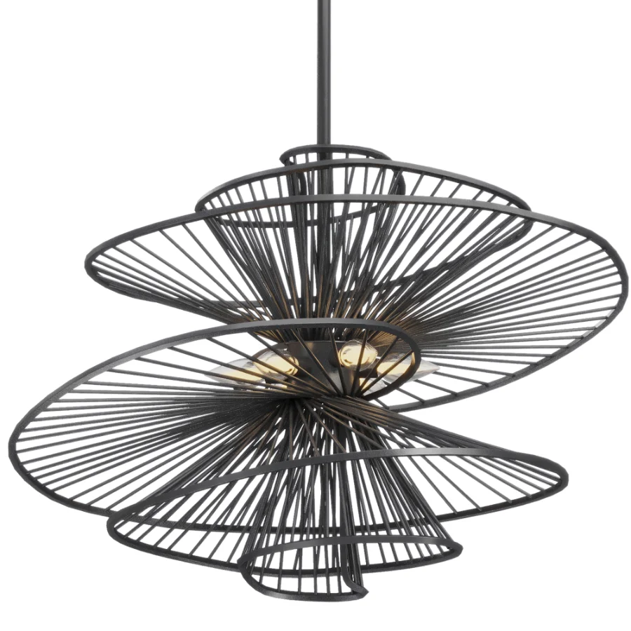 Ribbon Swirl Chandelier - Image 4