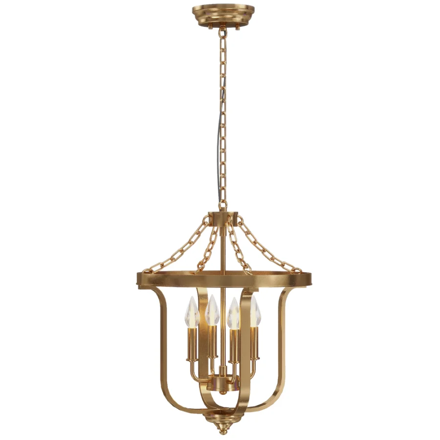 Candle Lantern Geometric Chandelier - Image 3