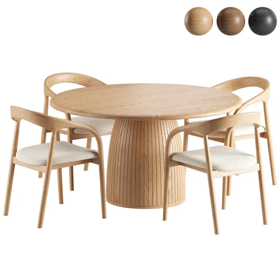 Camille Armchair Nelly Table - Image 2