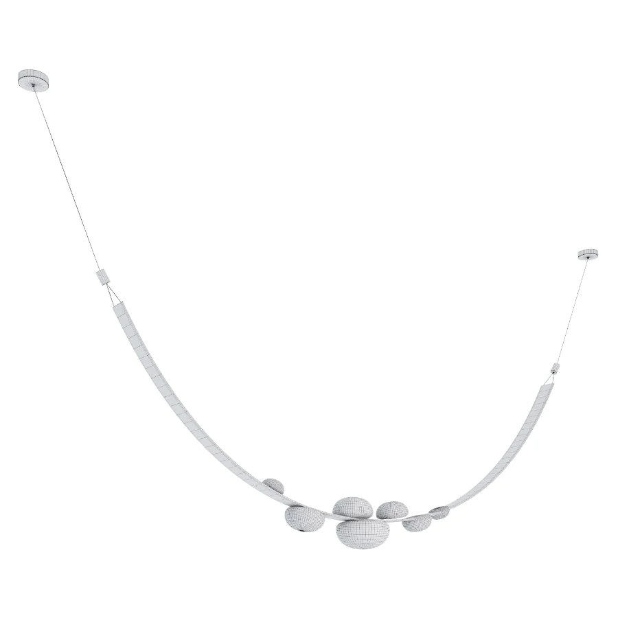 Alex Modern Dew Drops Alabaster Chandelier - Image 2