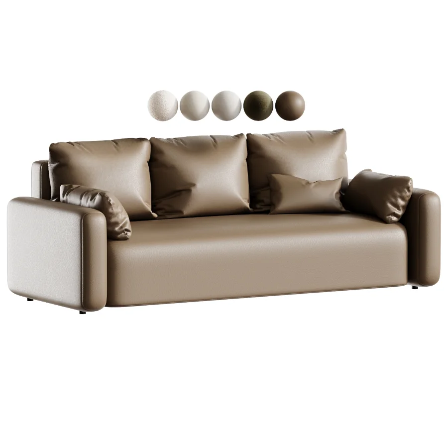 Kirmas Chenille straight sofa - Image 2