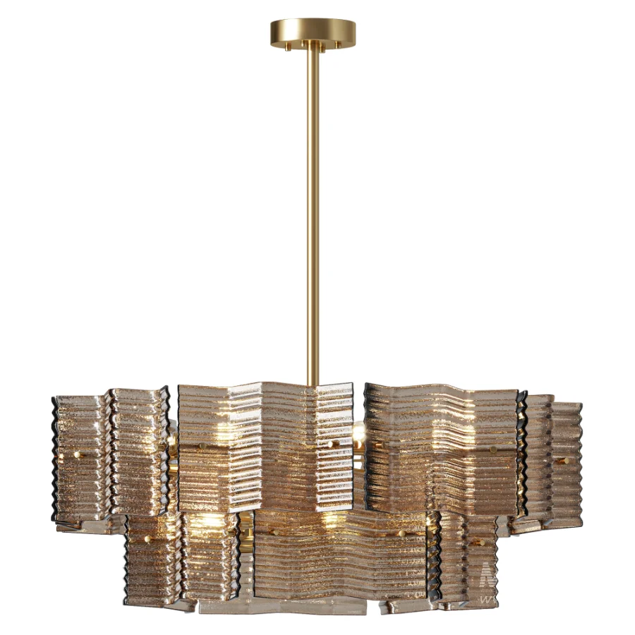 Silvano Chandelier Smoke Glass - Image 2