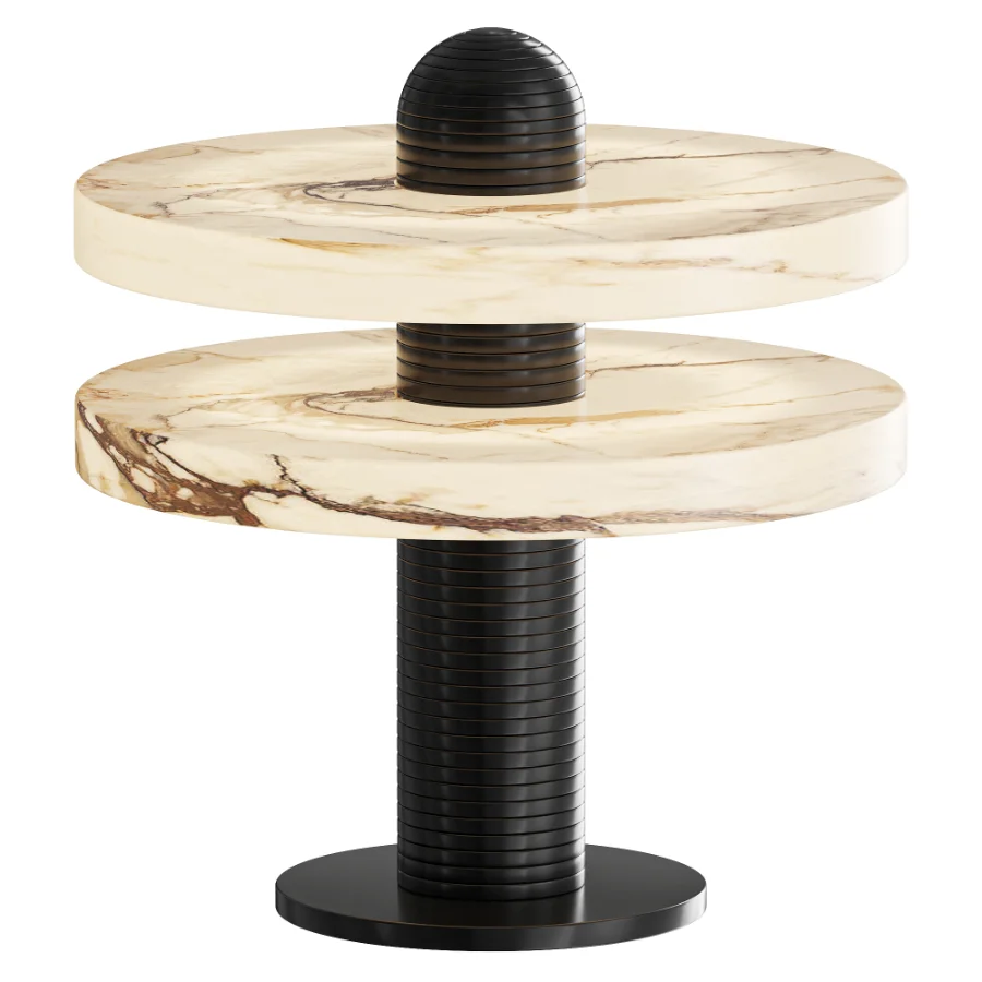 Alabaster Comet Table Lamp 2 tier - Image 1