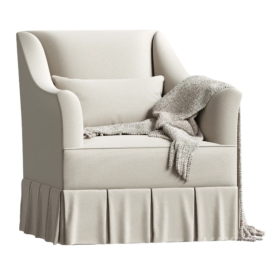 Wembley Box Pleat Skirt Chair - Image 2