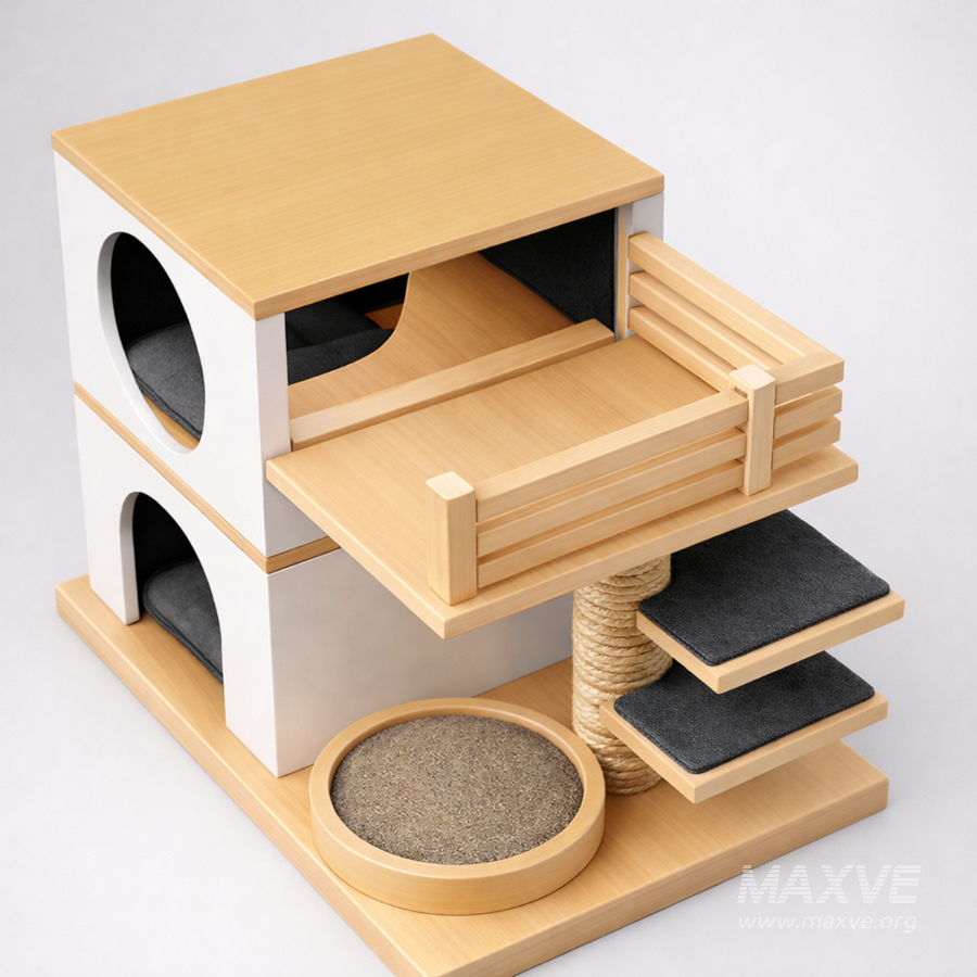 Modern Cat Tree House - Image 6