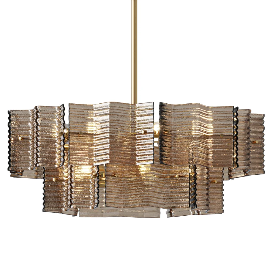 Silvano Chandelier Smoke Glass - Image 1