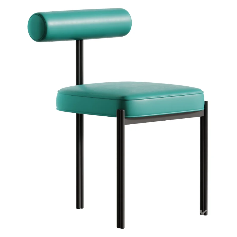 Glam Style Upholstered Dining Chair - Image 3