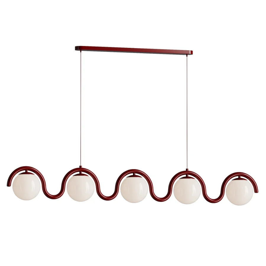 Lenox Linear Ball Pendant Lamp 5 heads - Image 1