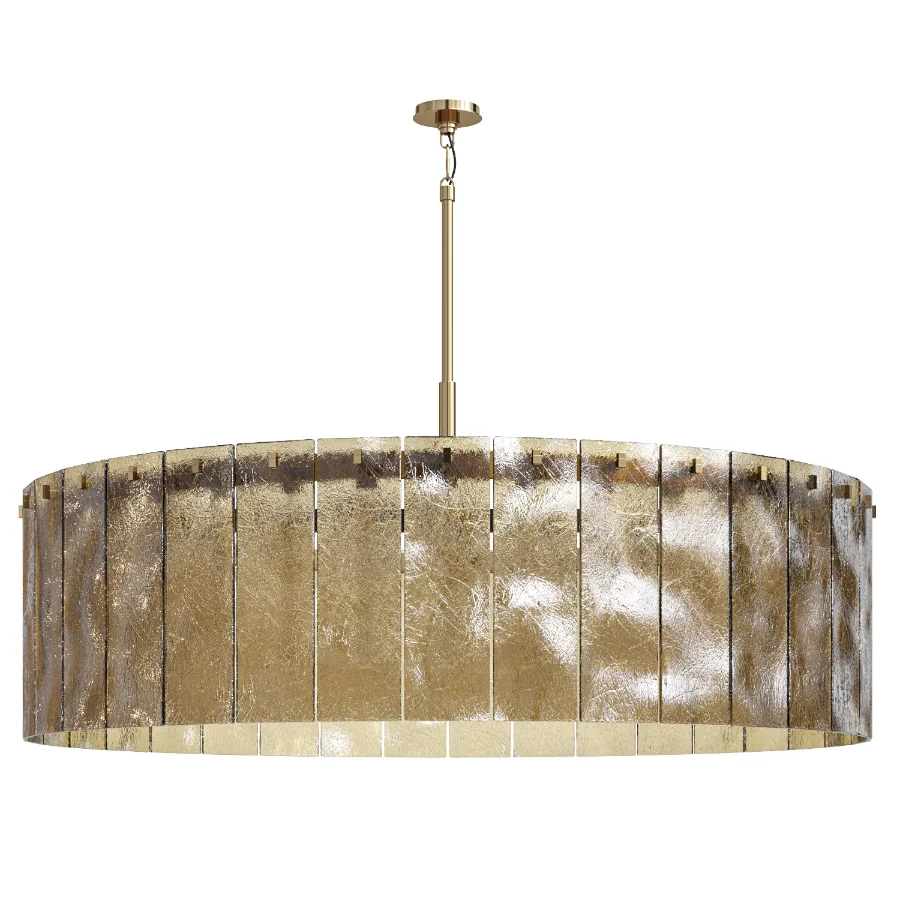 Calamette Modern Glass Round Chandelier - Image 2