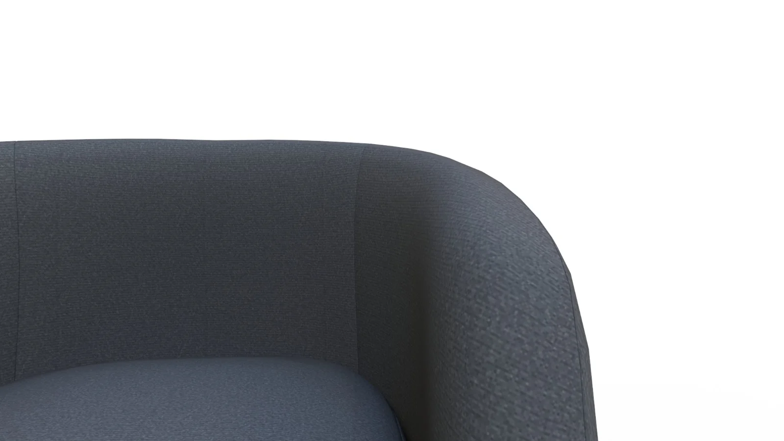 Tub Swivel Chair Navy Linen - Image 1