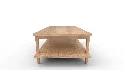 Coffee Table with Shelf - Thumbnail 2