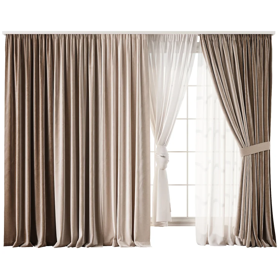 Curtain with tulle 96 - Image 1