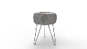 LUE BONA Pleated Vanity Stool - Thumbnail 4