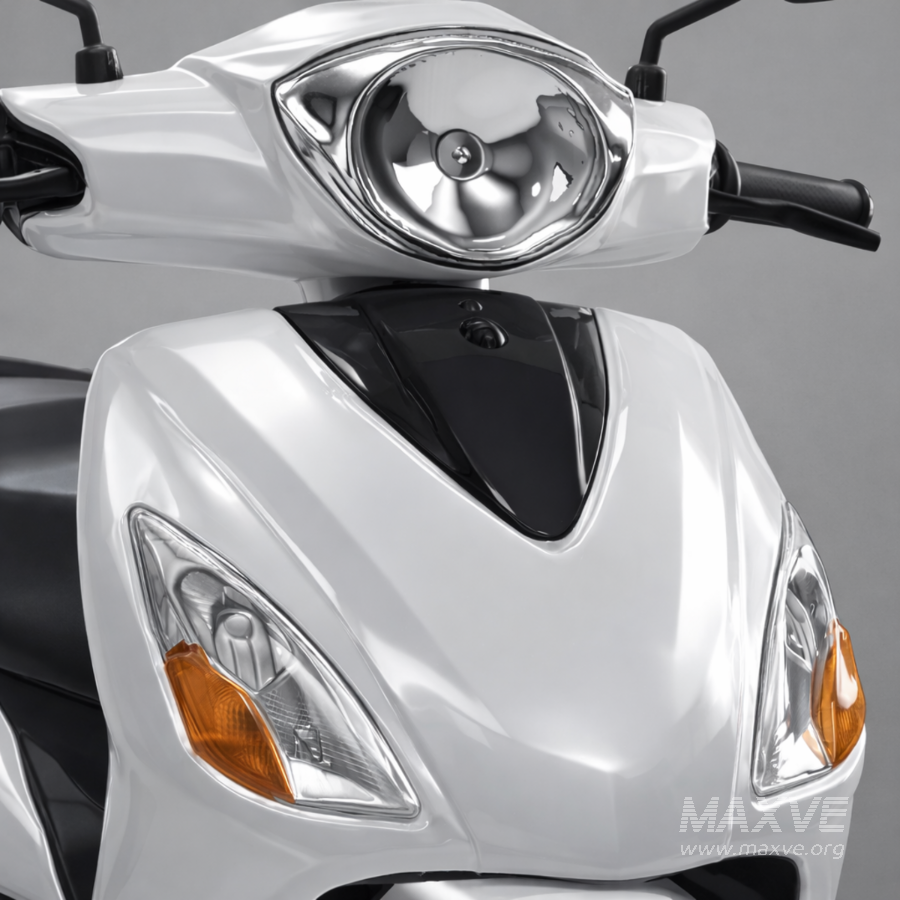 Modern White Electric Scooter - Image 2