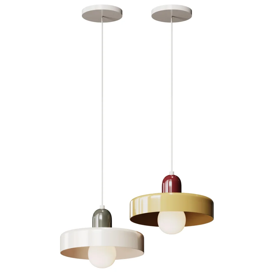 Bauhaus Stained Glass Pendant Light - Image 3