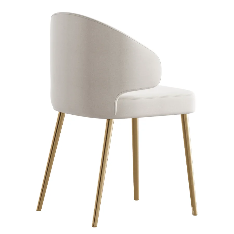 Contemporary Low Back Padded Armless Chair - Image 6