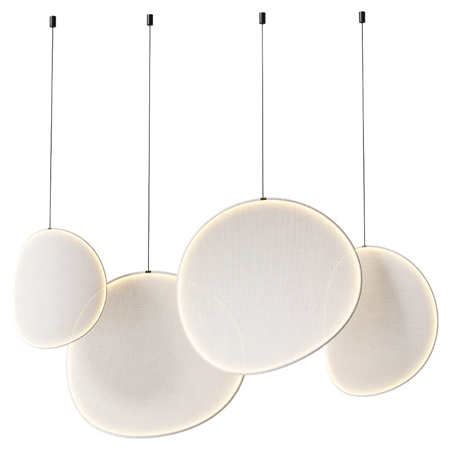 IIII 09 Led Fabric Pendant Lamps - Image 2