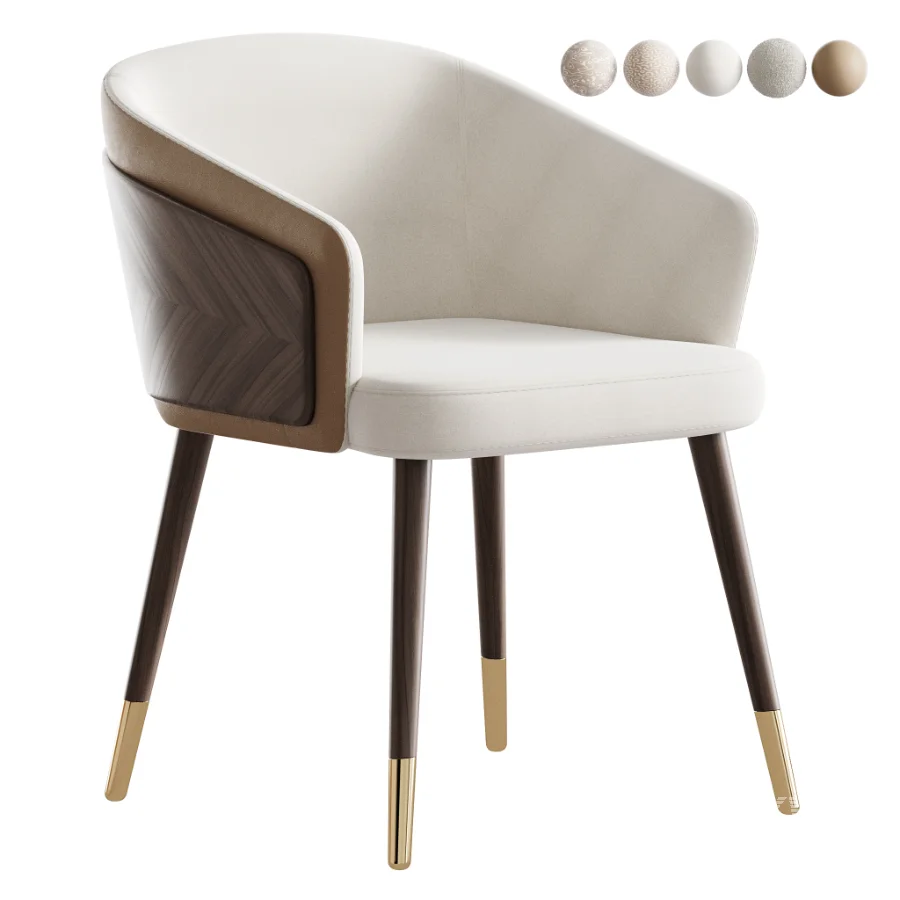 Contemporary Style Wooden Dining Chair Parsons Dining ArmChair - Image 1