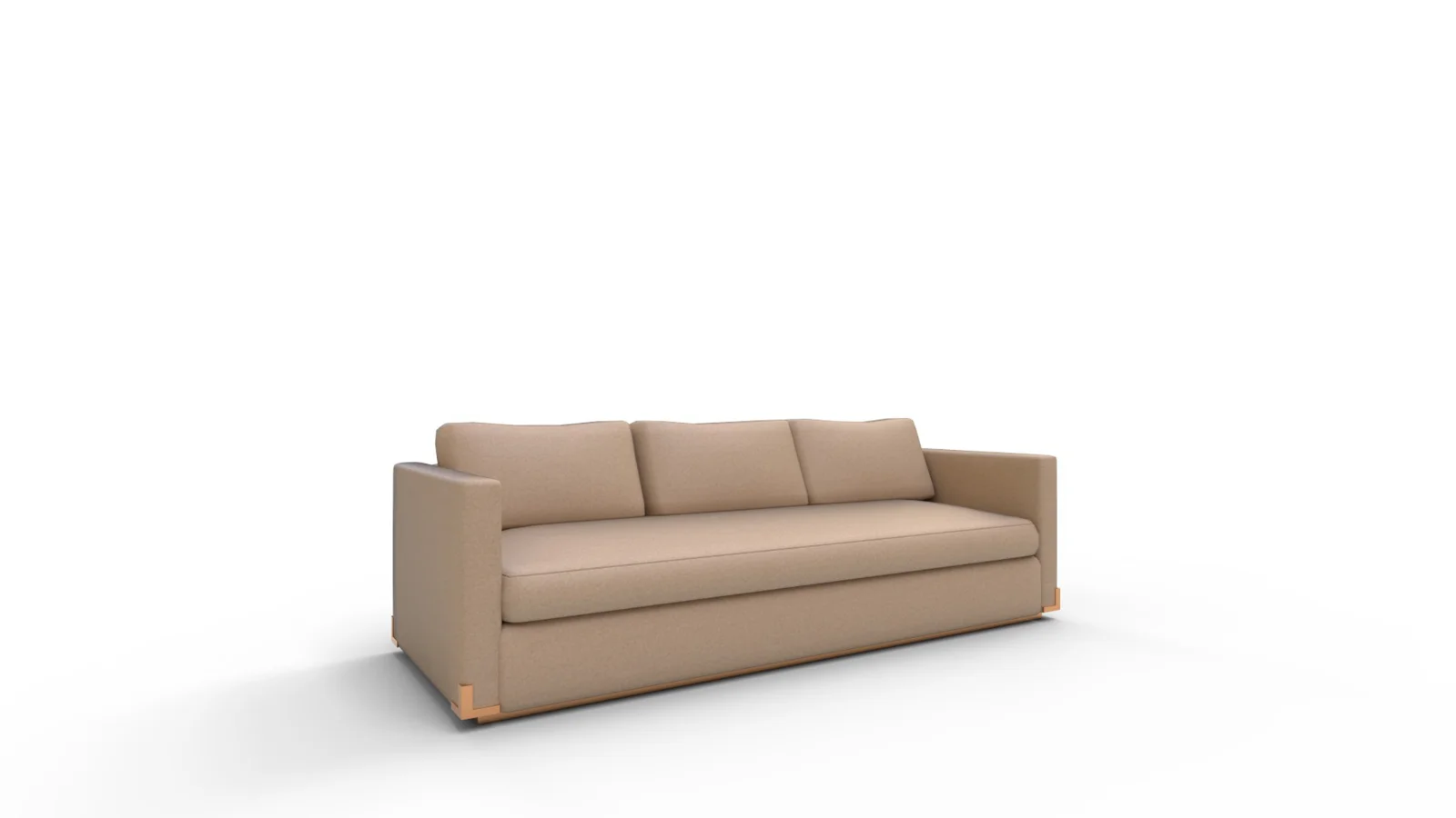 WALKER SOFA FAWN VELVET - Image 9