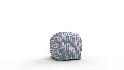 Deco Ottoman Dusty Blue Odalisque - Thumbnail 1