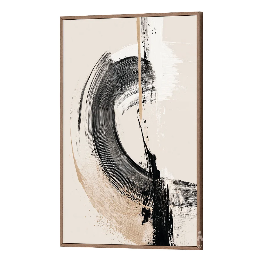 Modern Brushstroke Wall Art - Image 1