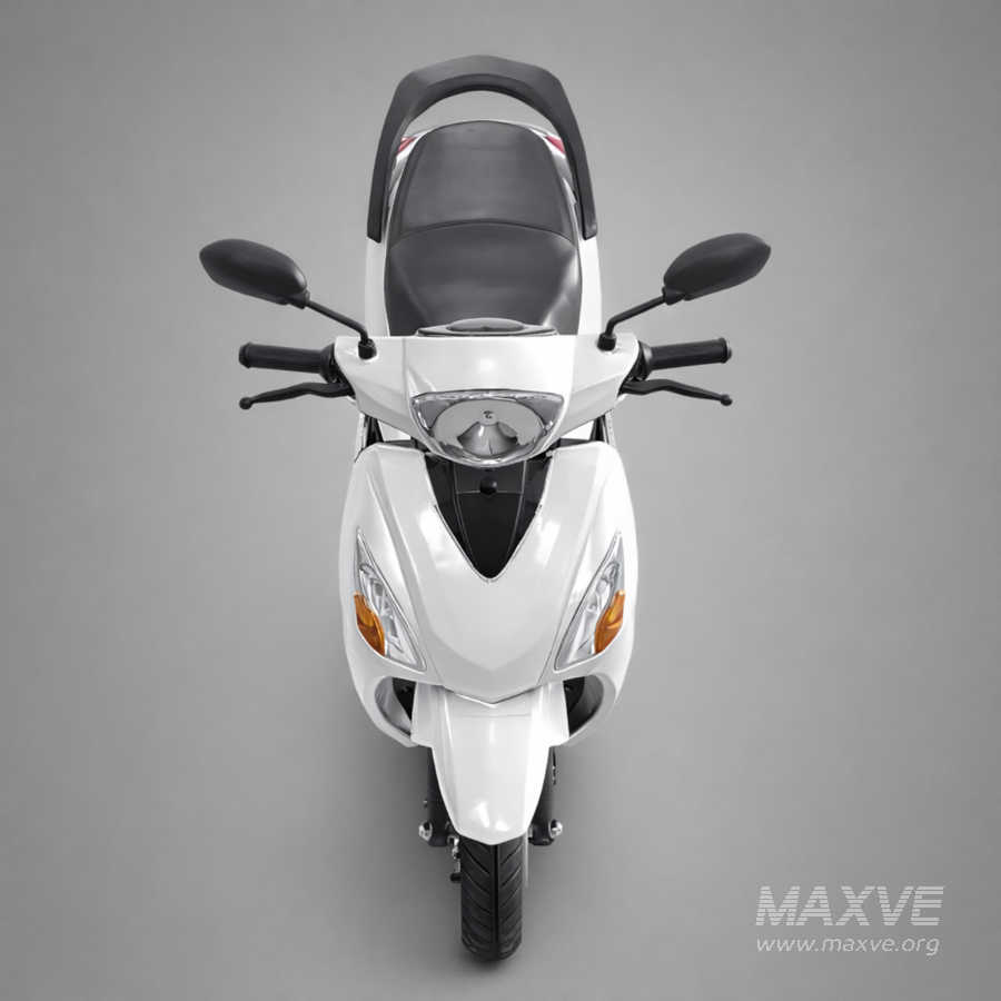 Modern White Electric Scooter - Image 3