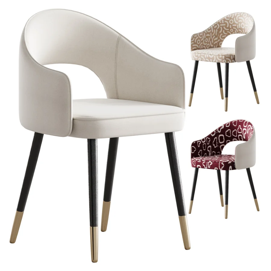 Contemporary Low Back Padded Armless Chair - Image 1