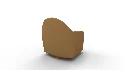 Haven Swivel Chair Poly Performance Velvet Dijon Dark Walnut - Thumbnail 3