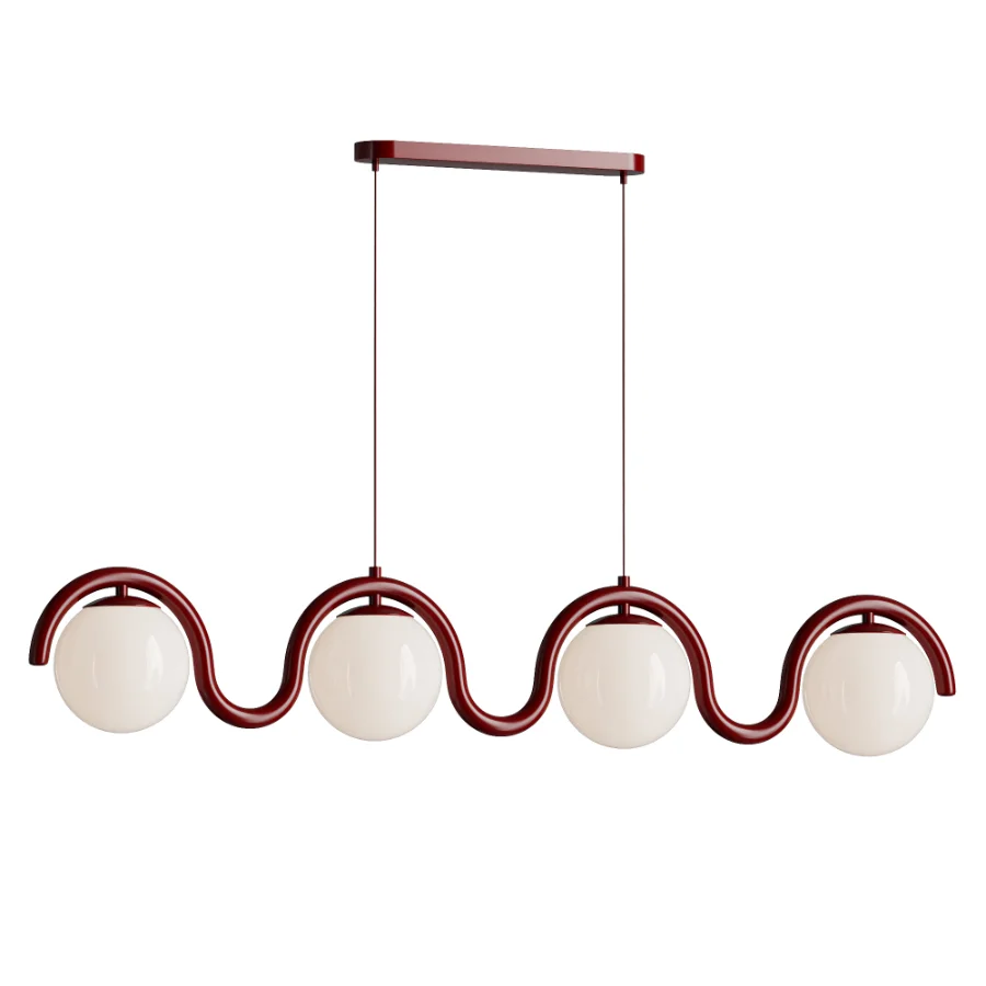 Lenox Linear Ball Pendant Lamp 4 heads - Image 1